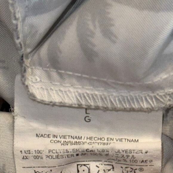 Old Navy Womens Palm Tree Print Swim Shorts L Polyester Black & White - Picture 3 of 7